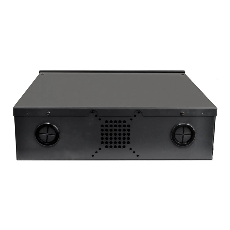 Heavy Duty 18" x 18" x 5" DVR Security Lock Box for CCTV Security Systems (Black) The Wires Zone