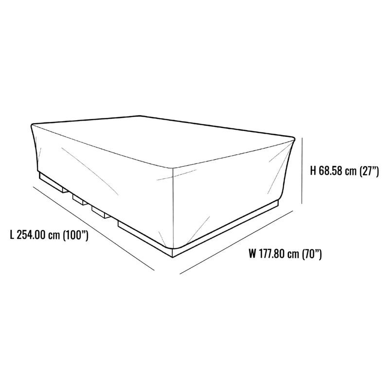 Heavy-duty Water-Resistant Garden Patio Outdoor Protective Furniture Cover Size 100" x 70" x 27" Others