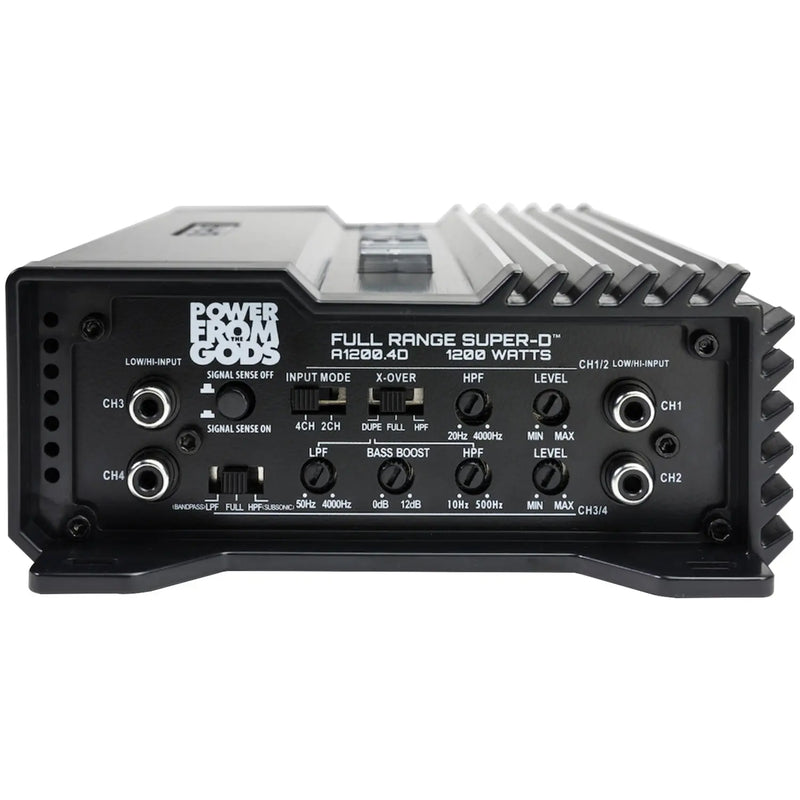 Hifonics A1200.4D ALPHA Series 4-Channel Super D-Class Car Amplifier 1200 Watt Hifonics