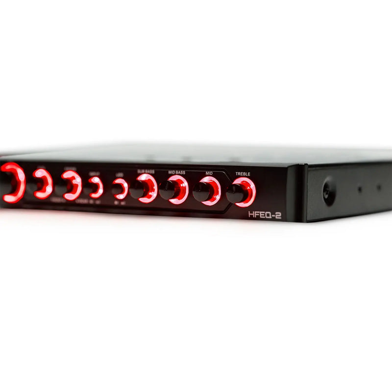 Hifonics HFEQ-2 4-Band Equalizer with 9 volt Line Driver and Multiple-Source Signal Processor Hifonics