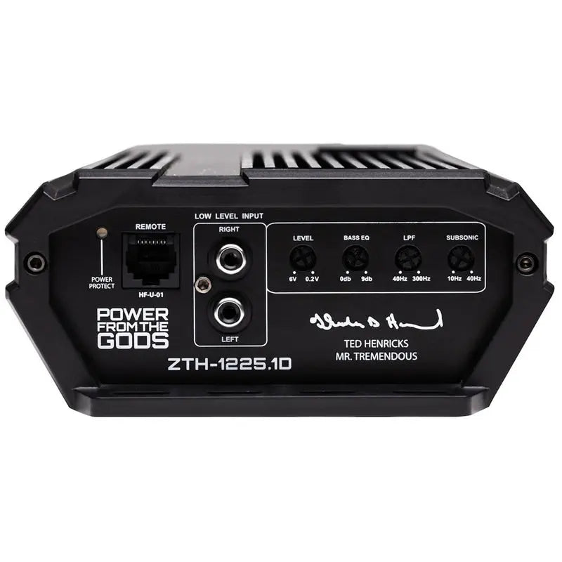 Hifonics ZTH-1225.1D ZEUS THETA Compact 1200W Super D-Class Mono Block Amplifier Hifonics