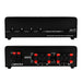 High Power Stereo 4-Zone Home Theater Speaker Selector Up to 140W, Black The Wires Zone