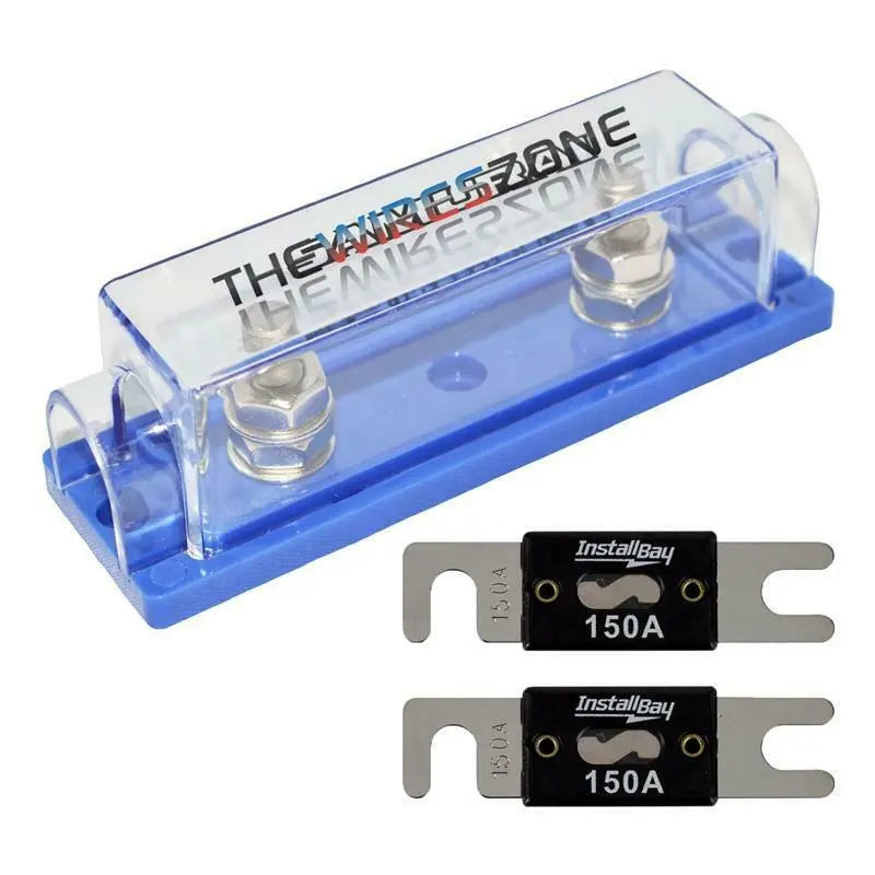 High Quality 1/0/4/8 Gauge ANL Fuse Holder + 2/4/10 Pack Nickel 100-500 Amp Fuse The Wires Zone
