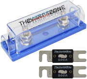 High Quality 1/0/4/8 Gauge ANL Fuse Holder + 2/4/10 Pack Nickel 100-500 Amp Fuse The Wires Zone