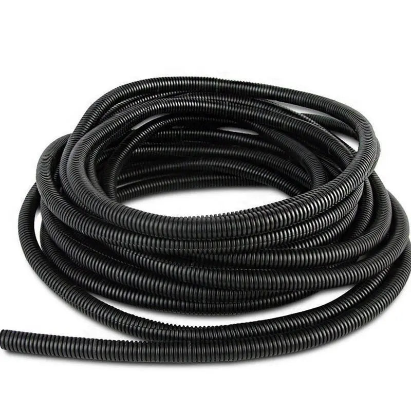 High Quality 25-100' ft Feet 3/4" Split Wire Loom Conduit Polyethylene Tubing Black The Wires Zone