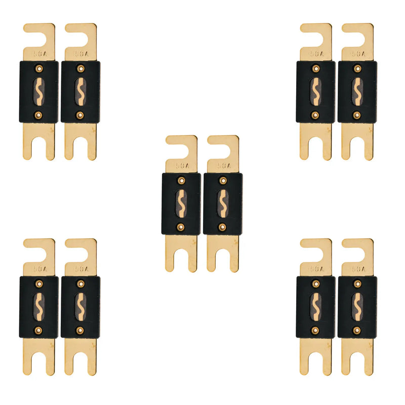 High-Quality Gold Plated 80-500 Amp ANL Fuse (2/4/10 Pack) The Wires Zone