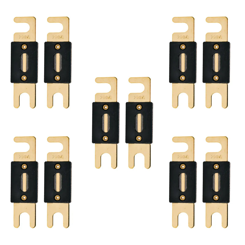 High-Quality Gold Plated 80-500 Amp ANL Fuse (2/4/10 Pack) The Wires Zone