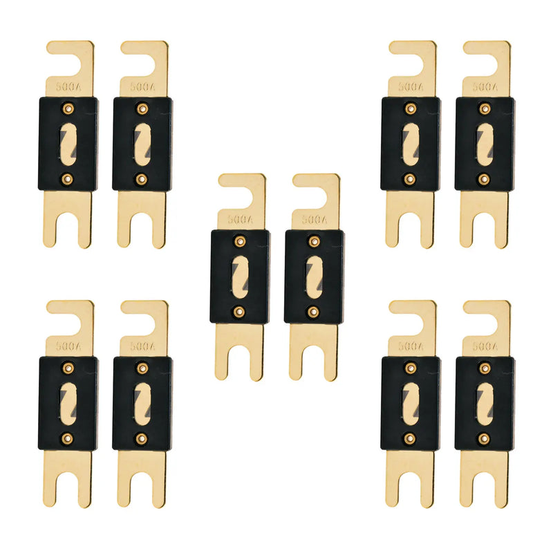 High-Quality Gold Plated 80-500 Amp ANL Fuse (2/4/10 Pack) The Wires Zone
