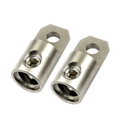 High Quality Heavy Duty Platinum 1/0 Gauge AWG  Ring Terminals (Pair) The Wires Zone