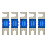 High-quality Nickel Plated 60-200 Amp Mini ANL Fuse (5 pack) The Wires Zone