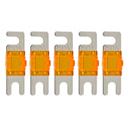High-quality Nickel Plated 60-200 Amp Mini ANL Fuse (5 pack) The Wires Zone