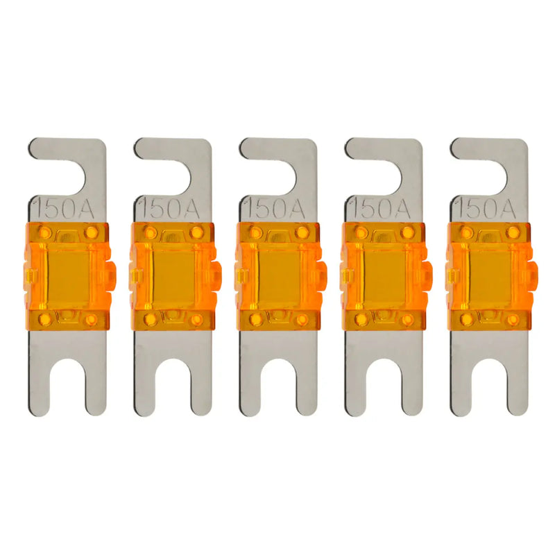 High-quality Nickel Plated 60-200 Amp Mini ANL Fuse (5 pack) The Wires Zone