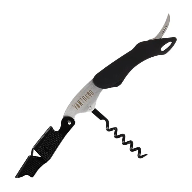 Home Wall Mounted Hanging Wine Rack with Ergonomic Rubber Grip Waiters Corkscrew Wine Key The Wires Zone