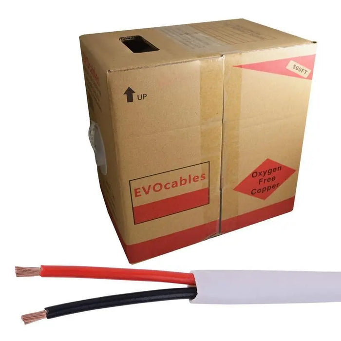 In Wall White 18 Gauge 2C Stranded CL2 CM UL 500 ft Copper Audio Cable The Wires Zone