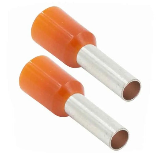 Install Bay FVOR12 12 GA Ferrules Orange Barrel (Package of 100) The Install Bay