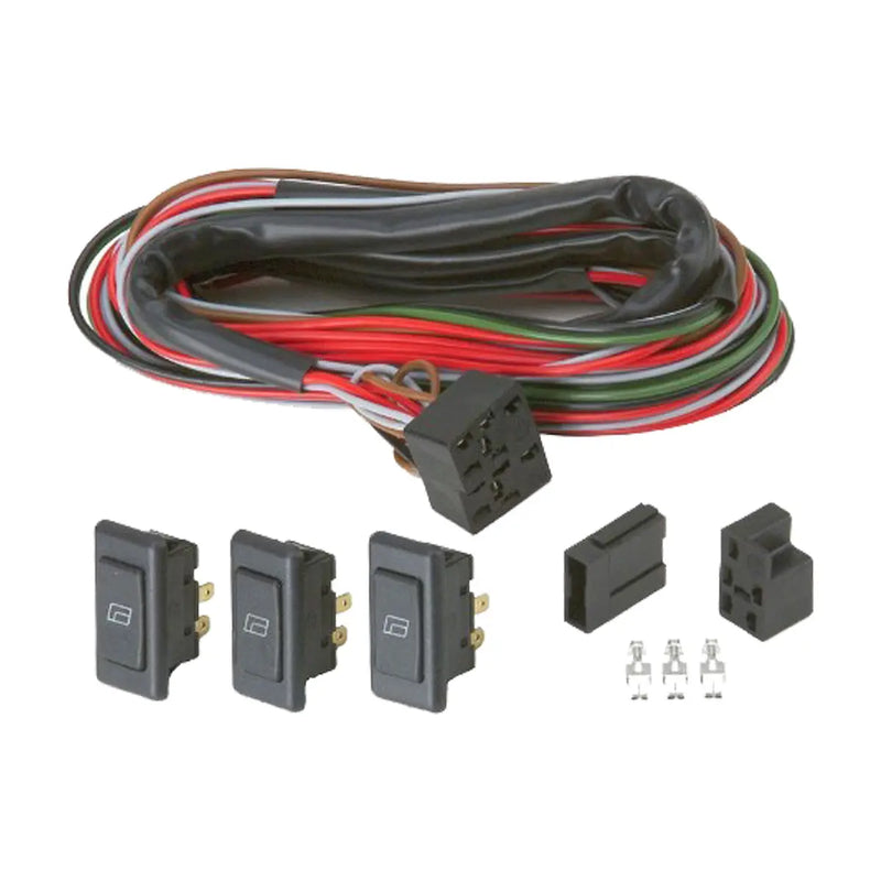 Install Bay IB33040127 2 Door 3 Illuminated Window Switch Kit with Built-In Frame The Install Bay