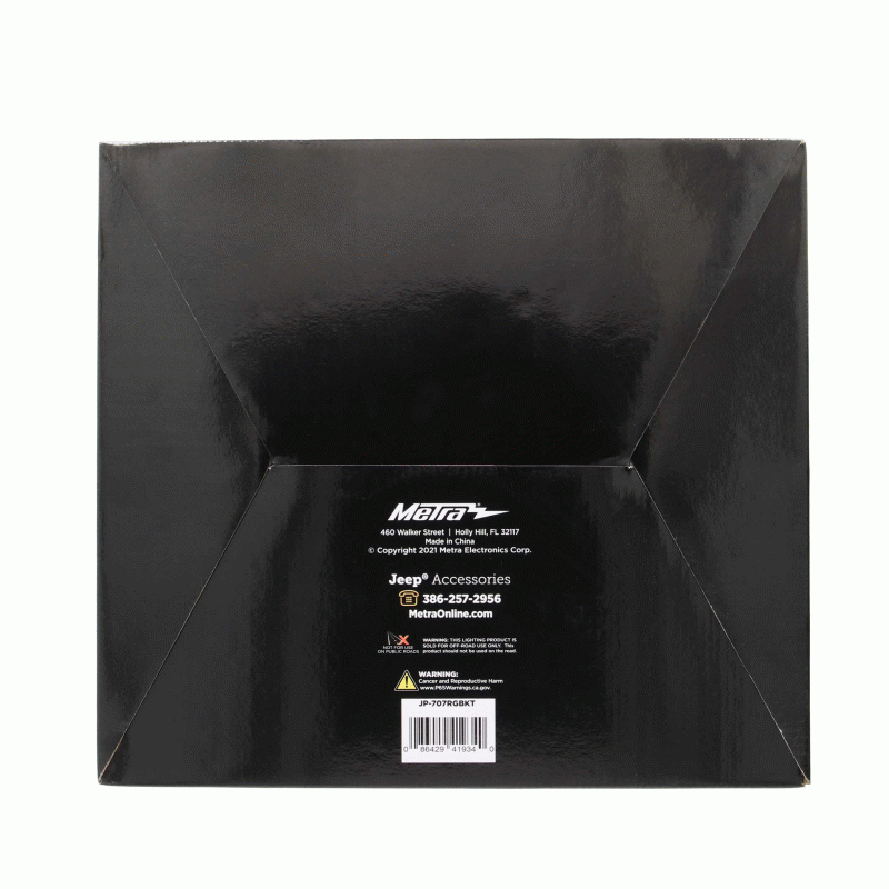 Metra JP-707RGBKT Chasing Halo LED 7" Headlights & 4" Fog Lights w/ Controller Jeep Vehicles