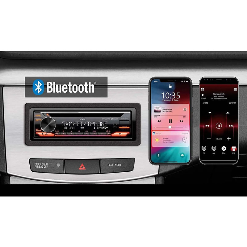 JVC KD-T910BTS CD Receiver Amazon Alexa Bluetooth USB AM/FM Car Stereo JVC