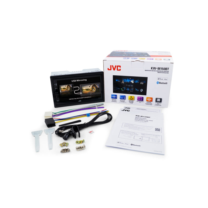 JVC KW-M150BT 6.75" Digital Multimedia Receiver Capacitive Touchscreen with Bluetooth