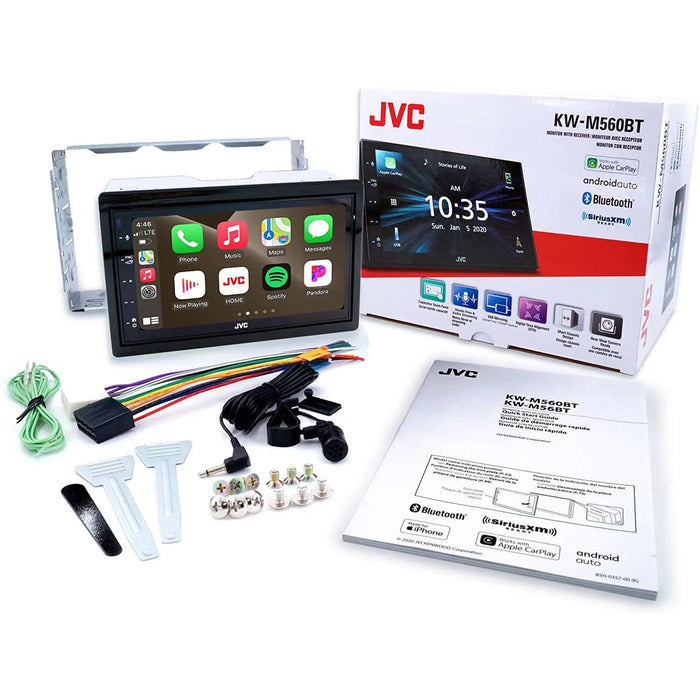 JVC KW-M560BT Multimedia 6.8 Touchscreen Monitor Bluetooth Radio USB Receiver JVC