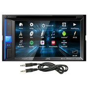 JVC KW-V25BT DVD Multimedia Receiver 6.2" WVGA Touch Monitor w/ FREE Aux Cable JVC