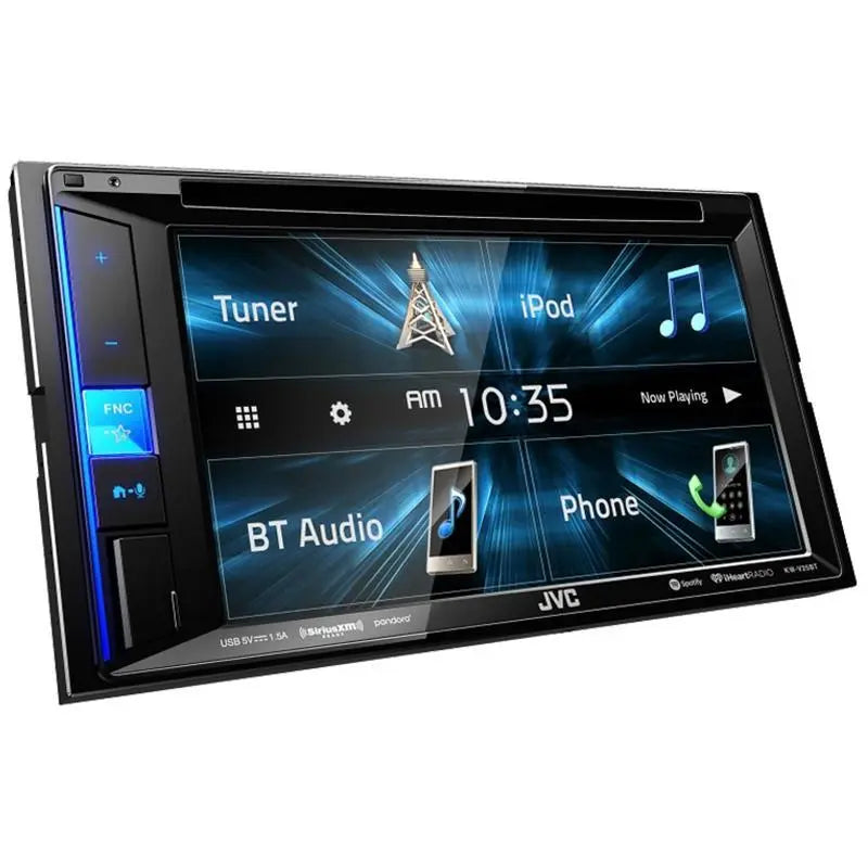 JVC KW-V25BT DVD Multimedia Receiver 6.2" WVGA Touch Monitor w/ FREE Aux Cable JVC