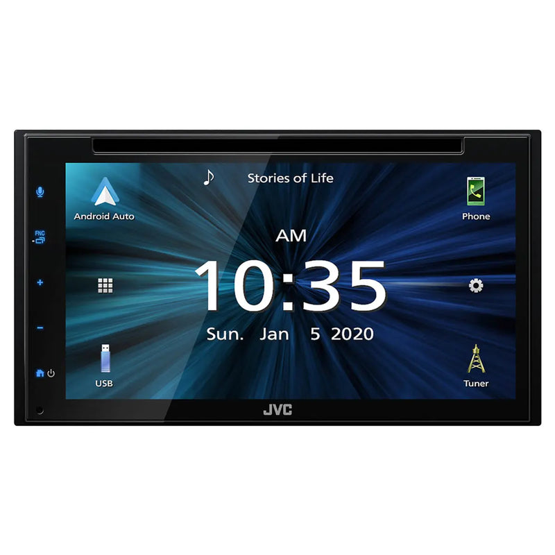 JVC KW-V660BT 6.8-Inch 2Din AndroidAuto/Carplay Built-In Bluetooth In Dash CD/DVD/DM Receiver JVC