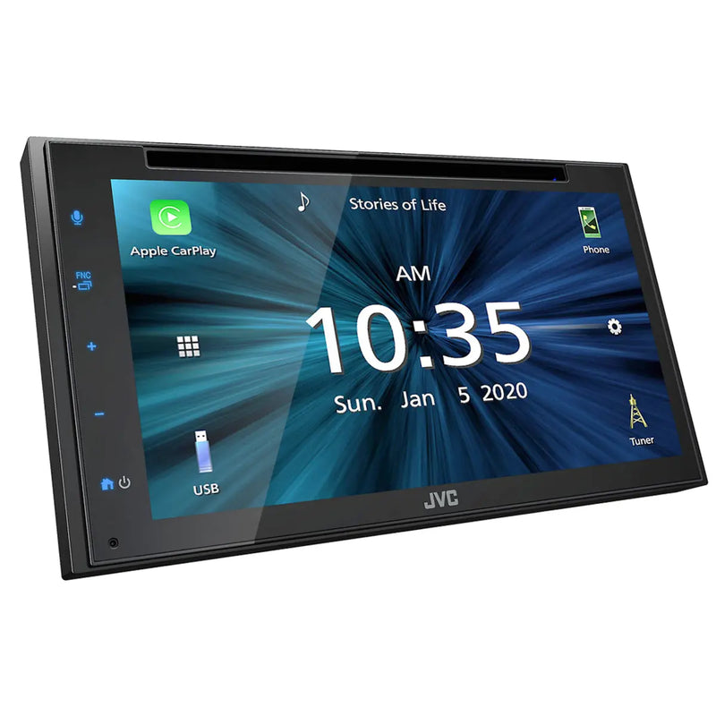 JVC KW-V660BT 6.8-Inch 2Din AndroidAuto/Carplay Built-In Bluetooth In Dash CD/DVD/DM Receiver JVC