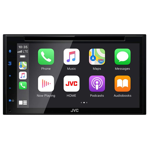 JVC KW-V66BT 6.8" Touchscreen DVD Receiver with Apple CarPlay Android Auto, Bluetooth Audio/MP3 Player/Double DIN/SiriusXM/AM/FM Car Radio JVC
