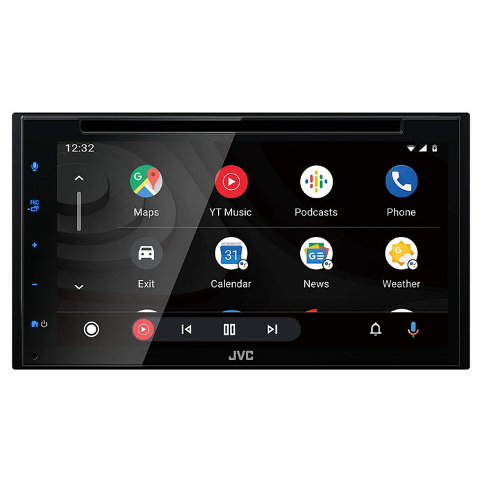 JVC KW-V66BT 6.8" Touchscreen DVD Receiver with Apple CarPlay Android Auto, Bluetooth Audio/MP3 Player/Double DIN/SiriusXM/AM/FM Car Radio JVC
