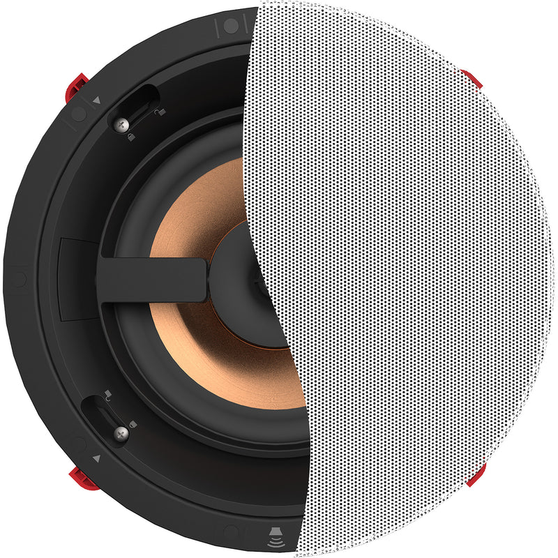 Klipsch PRO-18RC 8" 200 Watts 8 Ohms Home Audio In-Ceiling Speaker White (Each)