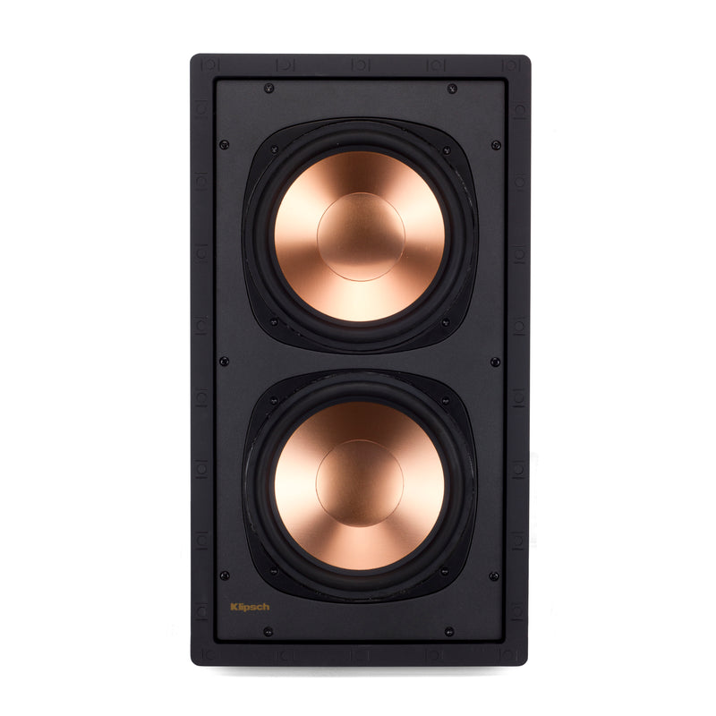 Klipsch RW-5802 II IW Dual Active 8" Cerametallic In-Wall Subwoofer White (Each)