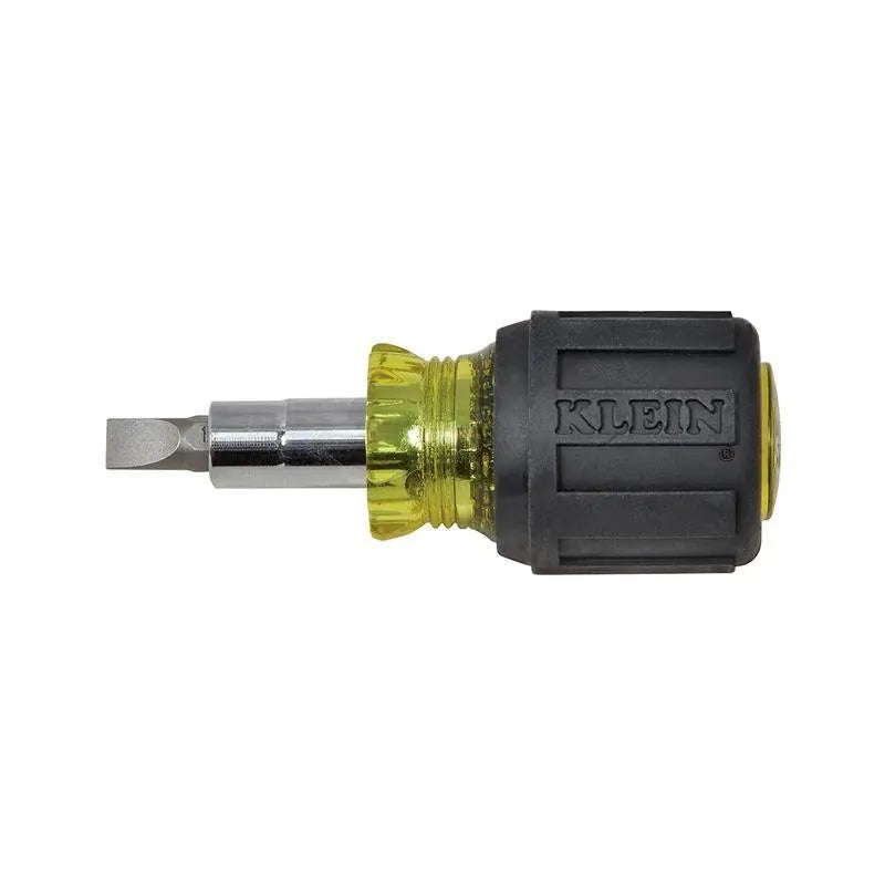 Klein Tools 32561 Stubby Screwdriver Nut Driver 6-in-1 Multi-Bit Klein Tools