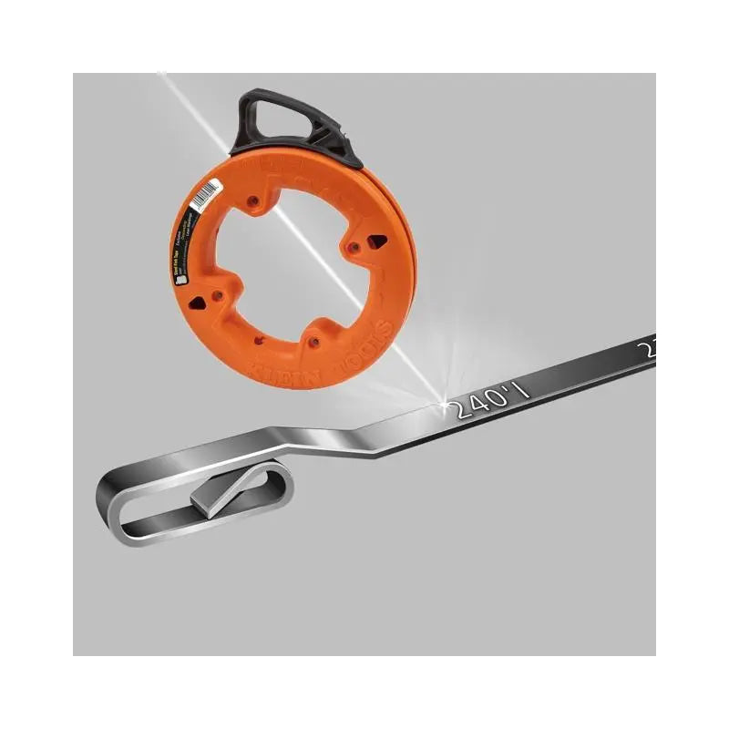 Klein Tools 50 ft Depth finder High Strength 1/8" Wide Steel Fish Tape Klein Tools