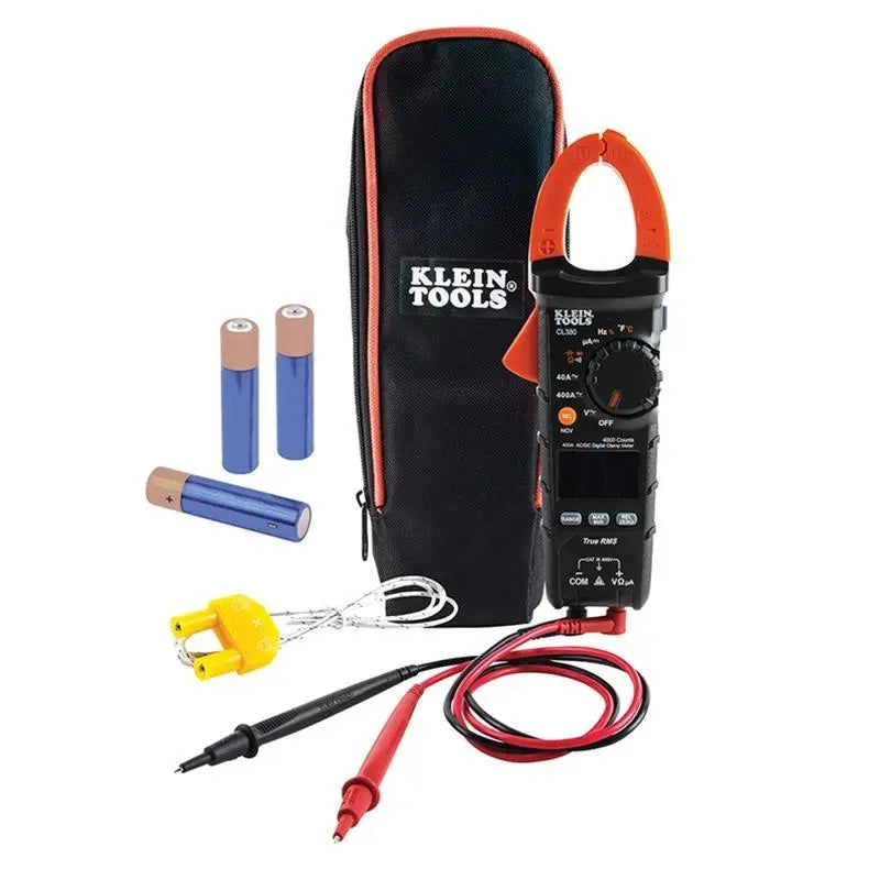 Klein Tools CL380 400 Amp True RMS AC DC Auto-Ranging Digital Clamp Meter Tester Klein Tools