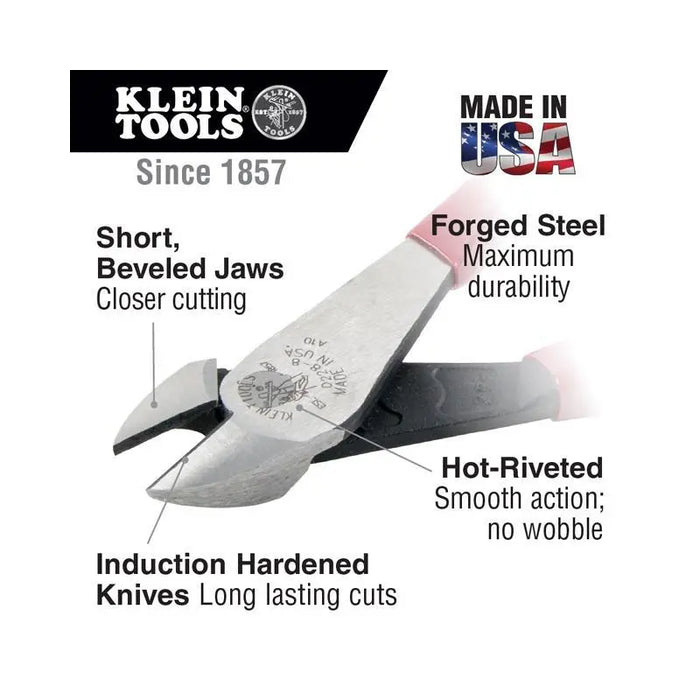 Klein Tools D2000-28 High Leverage Diagonal Cutting Heavy Duty Pliers 8" Klein Tools