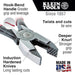 Klein Tools D201-7CSTA Ironworker's Pliers, Aggressive Knurl, 9-Inch Klein Tools