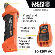 Klein Tools ET310 Digital Circuit Breaker Finder with GFCI Outlet Tester Klein Tools