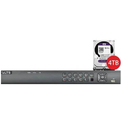 LTS LTN8716K-P16 6 Ch 4K Network Video Recorder with 4TB Pre-Installed Storage LTS