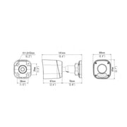 LTS VSIP8182W-28 8mp 4K IP67 IR LED Mini Fixed Bullet Network Camera LTS