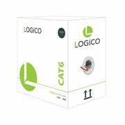 Logico C6EU2605 Cat6 UTP CCA Cable Orange 8C CCA Solid 23AWG 550Mhz 1000 Ft. Logico