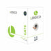 Logico C6EU2605 Cat6 UTP CCA Cable Orange 8C CCA Solid 23AWG 550Mhz 1000 Ft. Logico