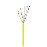 Logico C6EU2804 CAT6 UTP 23 AWG 550Mhz Pure Copper Bulk Ethernet Network Cable Riser Yellow 1000ft Logico