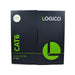Logico C6EU2805 CAT6 UTP 23 AWG 550Mhz Pure Copper Bulk Ethernet Network Cable Riser Green 1000ft Logico