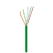 Logico C6EU2805 CAT6 UTP 23 AWG 550Mhz Pure Copper Bulk Ethernet Network Cable Riser Green 1000ft Logico