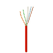 Logico C6EU2806 CAT6 Red UTP 23 AWG 550Mhz Pure Copper Bulk Ethernet Network Cable 1000ft Logico