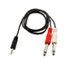 MADE BACKSTAGE Series 1/4-Inch Mono Plug to 3.5mm TRS (3FT-10FT) Insert Cable Black Others