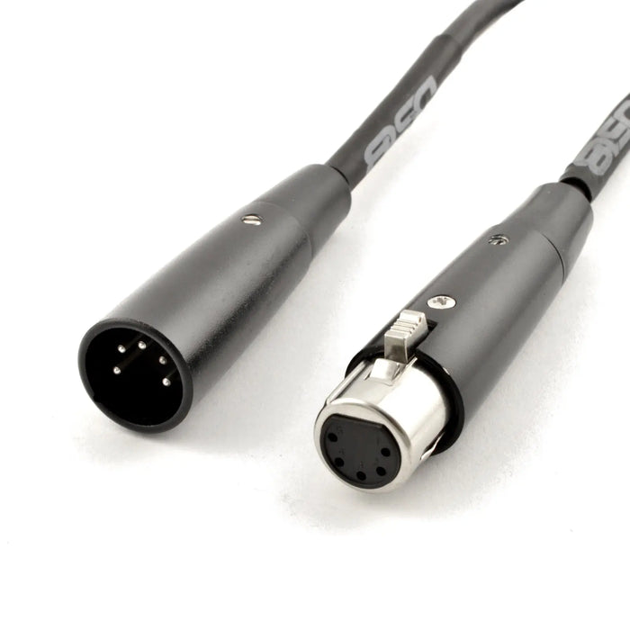 MADE BACKSTAGE Series 5 Pin Male to Female 25FT XLR Cable Black Others
