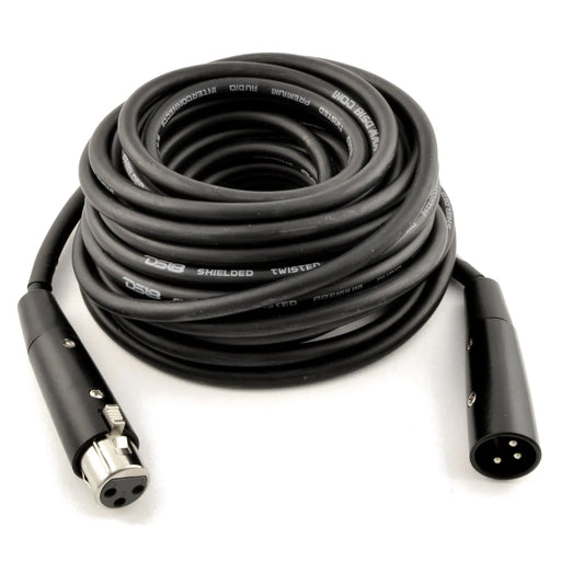 MADE BACKSTAGE Series XLR3 Female to XLR3 Male 20FT Microphone Cable Black Others
