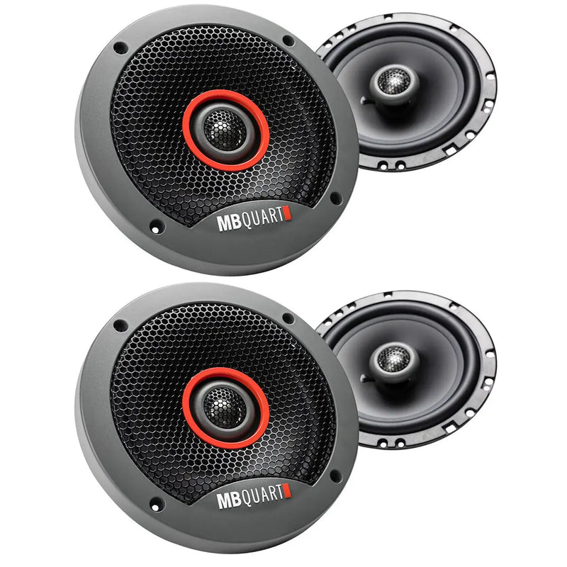 MB Quart FKB116 Formula Series 6.5" 2-Way Coaxial Car Audio Speakers 120W (2 Pair) MB Quart